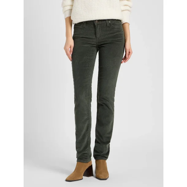 Lee - Fljlsbukser Marion Classic Straight - Olive Gray