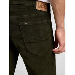 Lee - Fljlsbukser - Daren Regular Zip - Olive Night