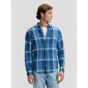 Lee - Clean Western Shirt - Indigo Plaid