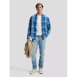 Lee - Clean Western Shirt - Indigo Plaid