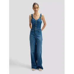 Lee - Buksedragt - Cut Out Jumpsuit - Blue Arrow