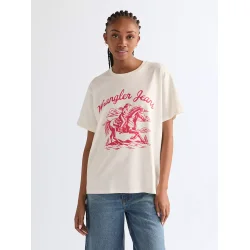 Wrangler - T-Shirt - Girlfriend Tee - Worn White