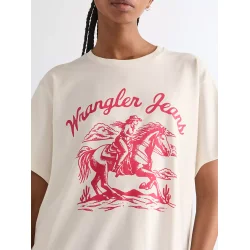 Wrangler - T-Shirt - Girlfriend Tee - Worn White