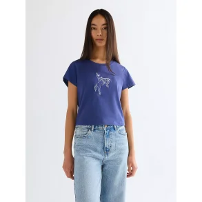 Wrangler - T-Shirt - Slim Baby Tee - Deep Cobolt