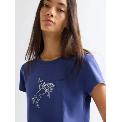 Wrangler - T-Shirt - Slim Baby Tee - Deep Cobolt