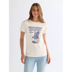 Wrangler - T-Shirt - Ringer Tee Maverick - Worn White