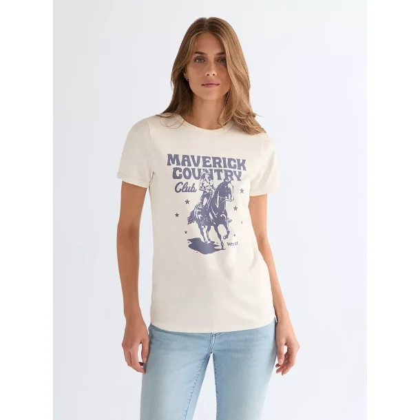 Wrangler - T-Shirt - Ringer Tee Maverick - Worn White