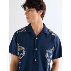 Wrangler - Skjorte - Resort Shirt - Navy Floral