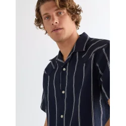 Wrangler - Skjorte - Resort Shirt - Navy White