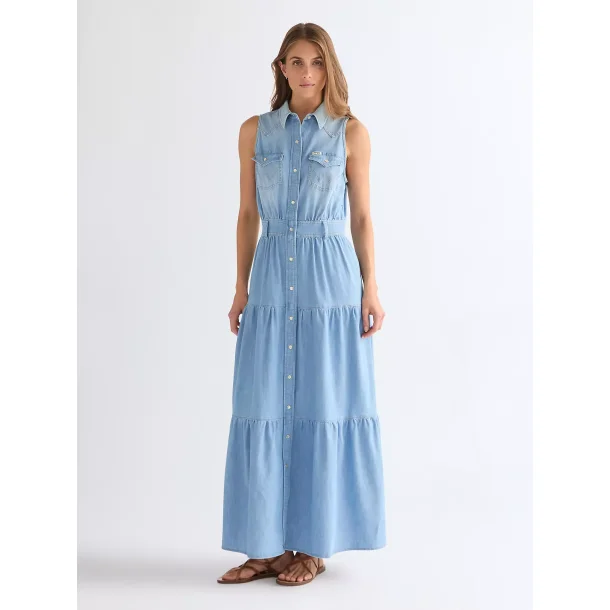 Wrangler - Kjole - Tiered Maxi Dress - Kaia