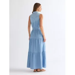 Wrangler - Kjole - Tiered Maxi Dress - Kaia