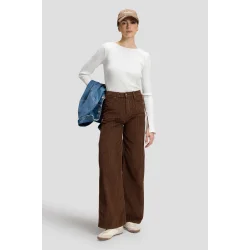 Lee - Fl�jlsbukser Stella High Rise Wide - Chocolate