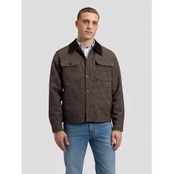 Lee - Jakke - Cord Collar Mix Jacket - Chocolate Torte