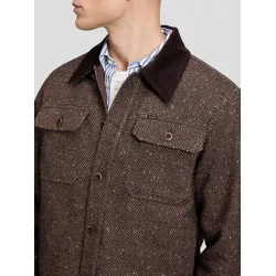 Lee - Jakke - Cord Collar Mix Jacket - Chocolate Torte