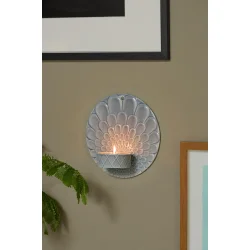 Dottir - Lysestage Pipanella Harlequin Wall Votive - Bluegrey