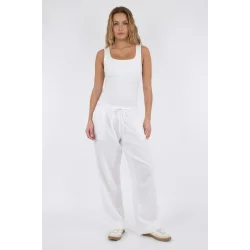 Neo Noir - Bukser Sonar Linen Pants - White