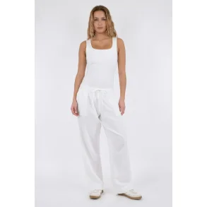 Neo Noir - Bukser Sonar Linen Pants - White