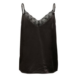 My Essential Wardrobe - Estelle Lace Strap top - Black