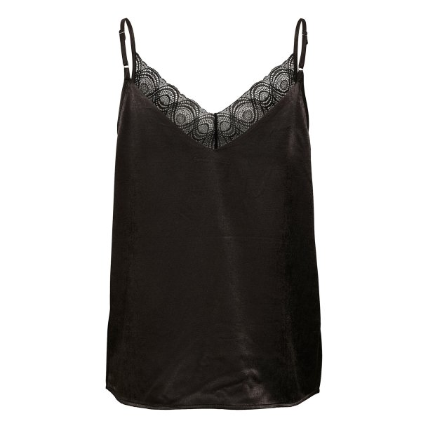 My Essential Wardrobe - Estelle Lace Strap top - Black