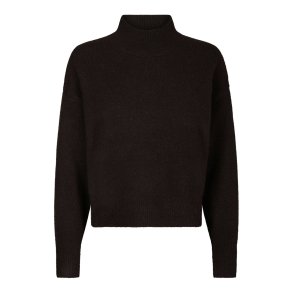 Neo Noir - Strikbluse Paulina - Dark Brown