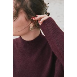  Neo Noir - Strikbluse - Paulina Wine