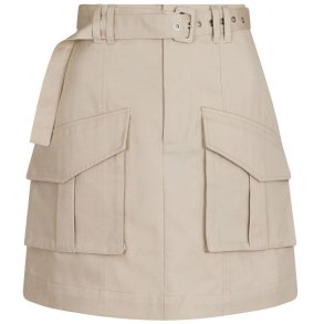 Neo Noir - Nederdel Layken Cargo Skirt - Sand