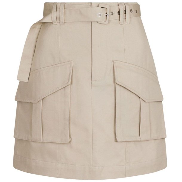 Neo Noir - Nederdel Layken Cargo Skirt - Sand