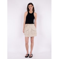 Neo Noir - Nederdel Layken Cargo Skirt - Sand