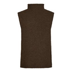 Neo Noir - Vest - Odelia Knit Top - Brown Melange