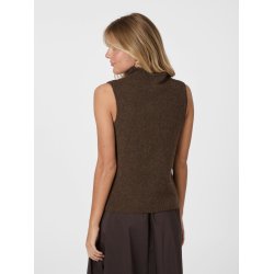 Neo Noir - Vest - Odelia Knit Top - Brown Melange