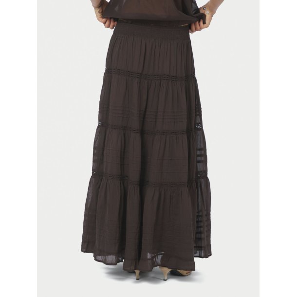 Neo Noir - Nederdel Felicia S Voile - Dark Brown