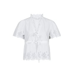 Neo Noir - Satsi Embroidery Blouse - White