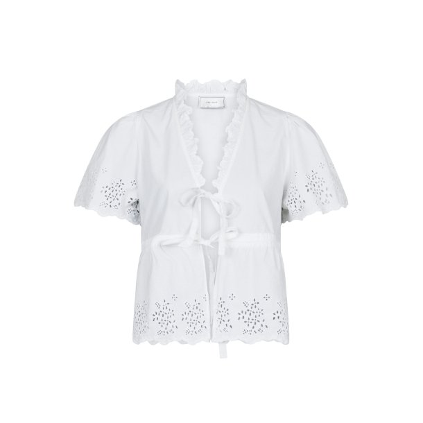 Neo Noir - Satsi Embroidery Blouse - White