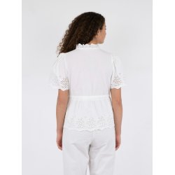 Neo Noir - Satsi Embroidery Blouse - White