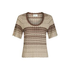 Neo Noir - Bluse - Meiko Stich Knit Blouse - Brown