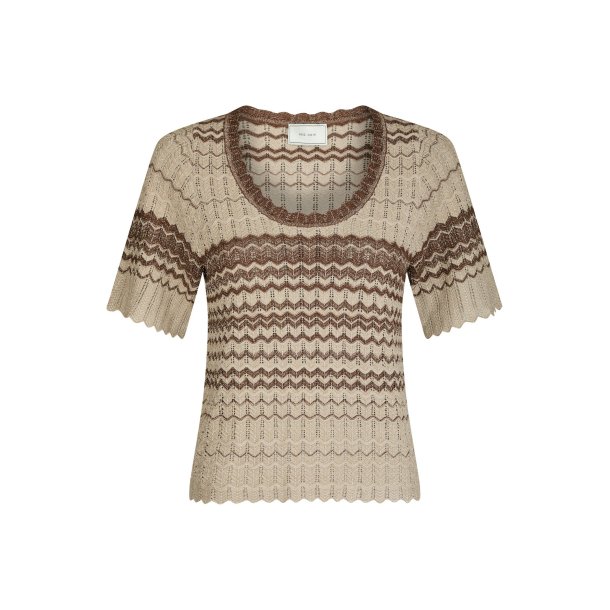 Neo Noir - Bluse - Meiko Stich Knit Blouse - Brown