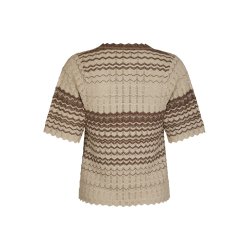 Neo Noir - Bluse - Meiko Stich Knit Blouse - Brown