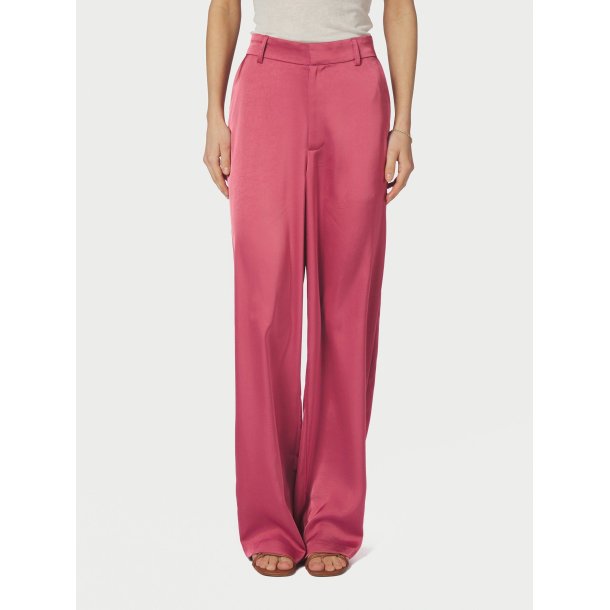 Neo Noir - Emmett Heavy Sateen Pants - Cherry Pink