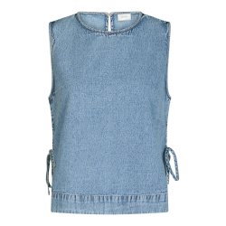 Neo Noir - Top - Svetlana Denim Top - Light Blue