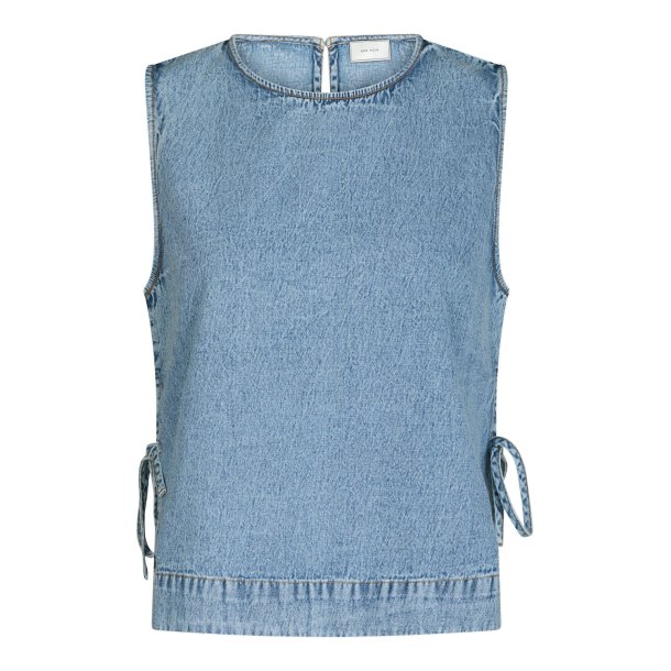 Neo Noir - Top - Svetlana Denim Top - Light Blue