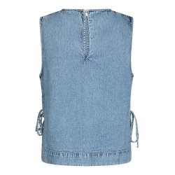 Neo Noir - Top - Svetlana Denim Top - Light Blue
