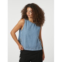 Neo Noir - Top - Svetlana Denim Top - Light Blue