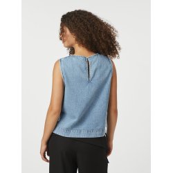 Neo Noir - Top - Svetlana Denim Top - Light Blue