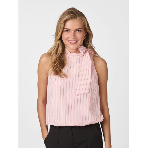 Neo Noir - Veda Stripe Top - Rose