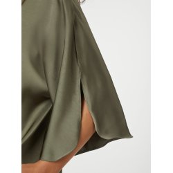 Neo Noir - Bluse - Liora Heavy Sateen Blouse - Cold Army