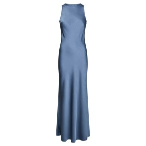 Neo Noir - Kjole - Celinie Heavy Sateen Dress - Smoke Blue