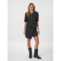 Neo Noir - Nederdel - Marisi Herringbone Skirt - Dark Gey