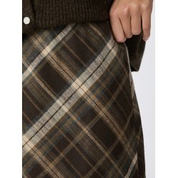 Neo Noir - Nederdel - Lunna Check Skirt - Brown 