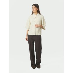 Neo Noir - Strik - Benuta Fluffy Knit Cardigan - Off White