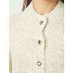 Neo Noir - Strik - Benuta Fluffy Knit Cardigan - Off White
